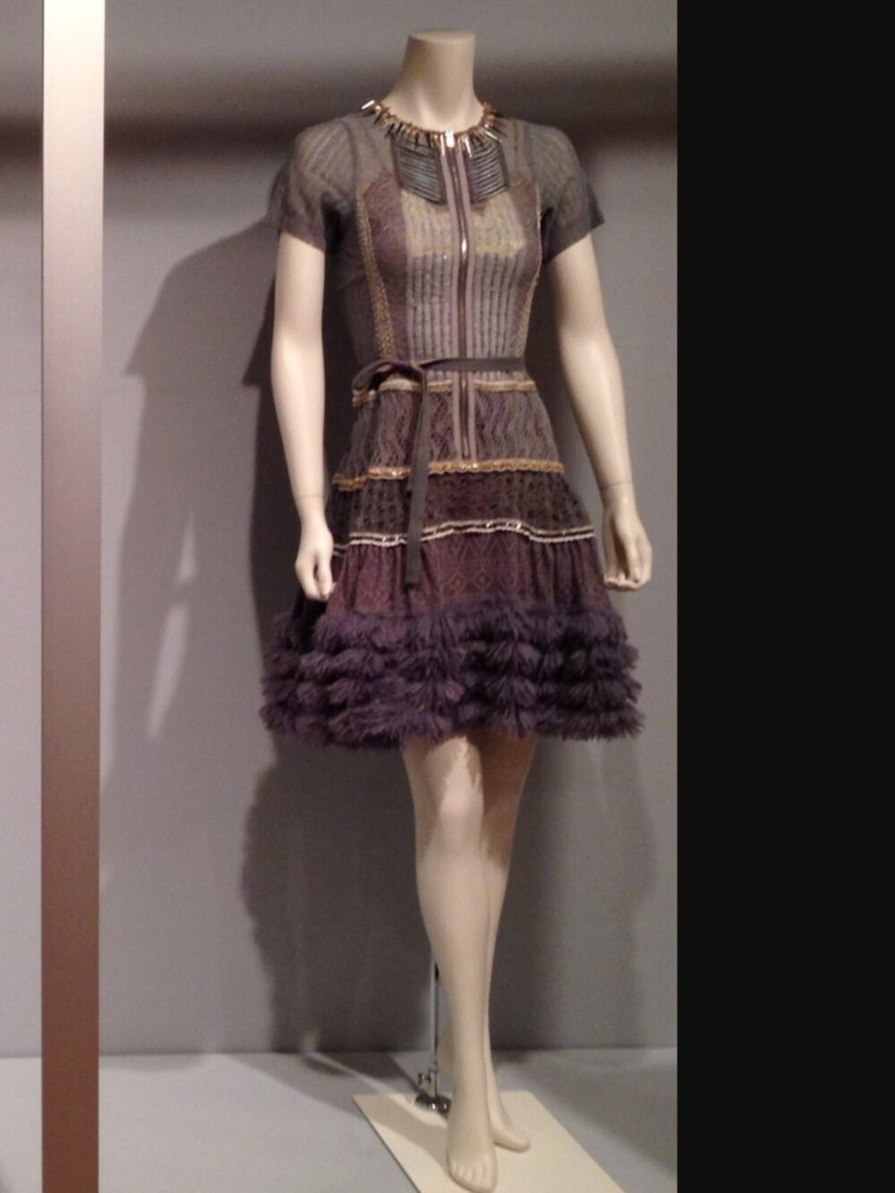 NWOT Byron Lars Gray Statement Dress